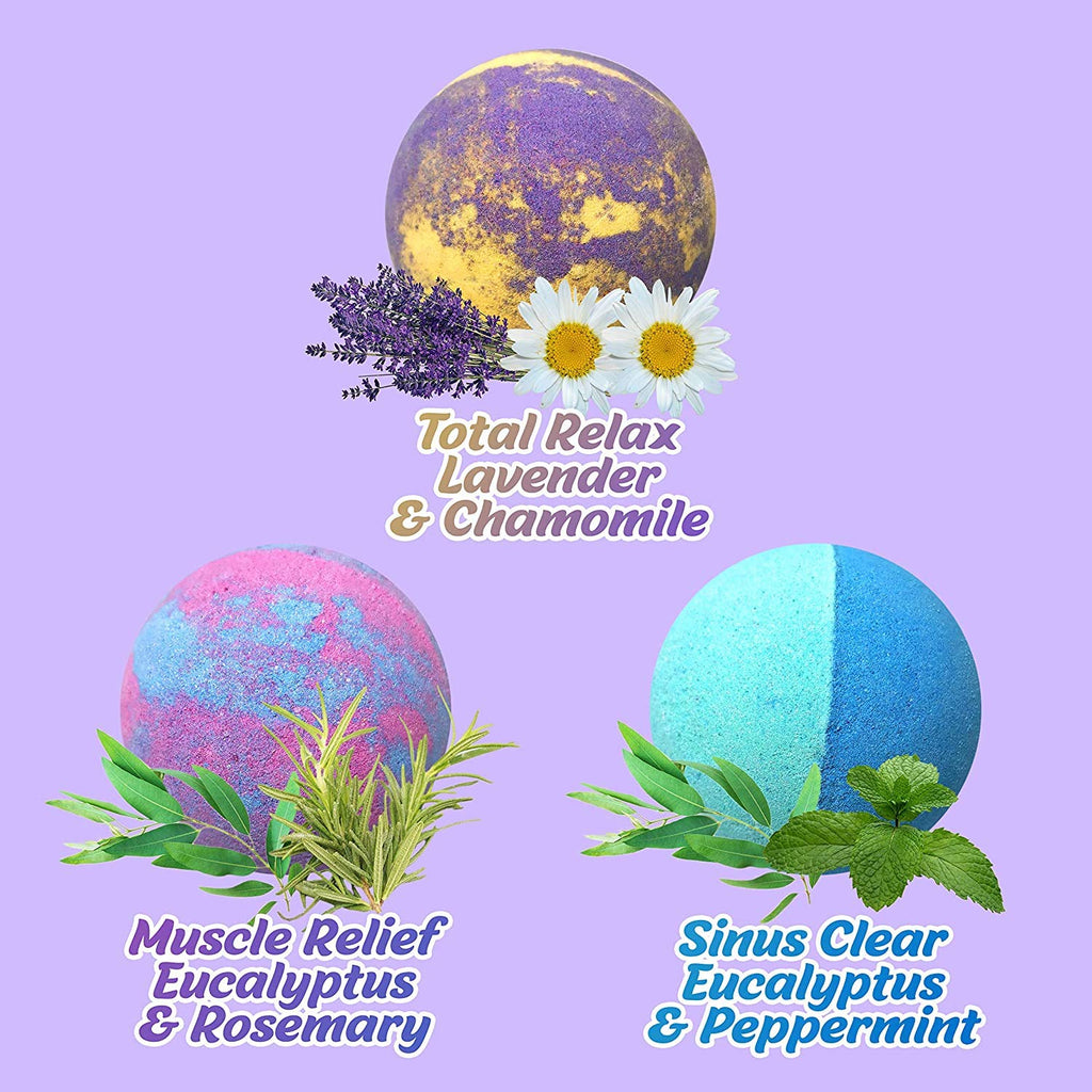 Joanne Arden Organics Aromatherapy Bath Bombs Set – 18 Large Natural Moisturizing Gift Box