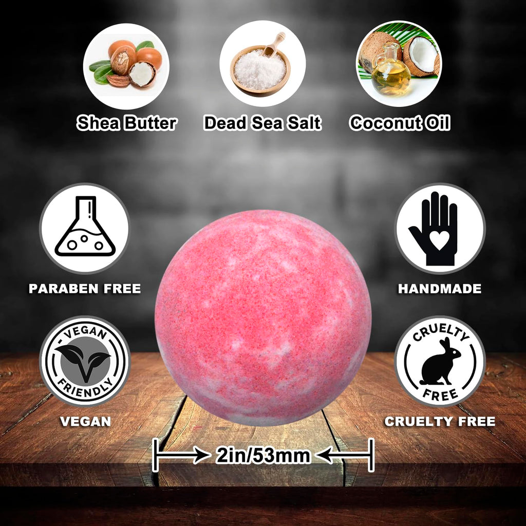 Joanne Arden Organics Bath Bomb Gift Set – 50 Individually Wrapped, Organic & Sulfate-Free