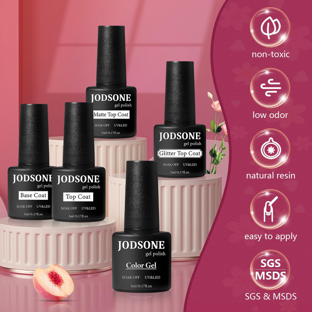 JODSONE Gel Nail Polish Kit with UV Light – 36‑Piece Set + Manicure Tools