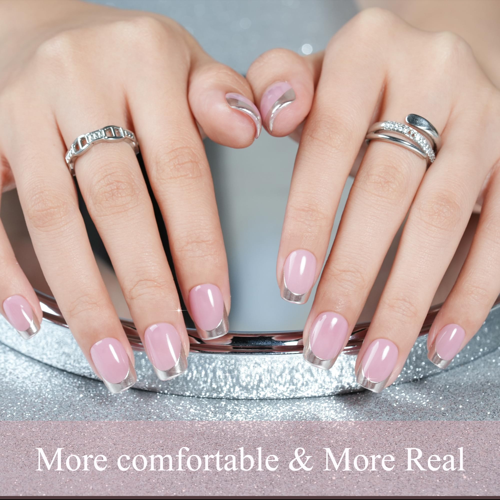 Jofay Fashion Press On Nails – Short 5 Styles, 160 Pcs Salon-Like Nails