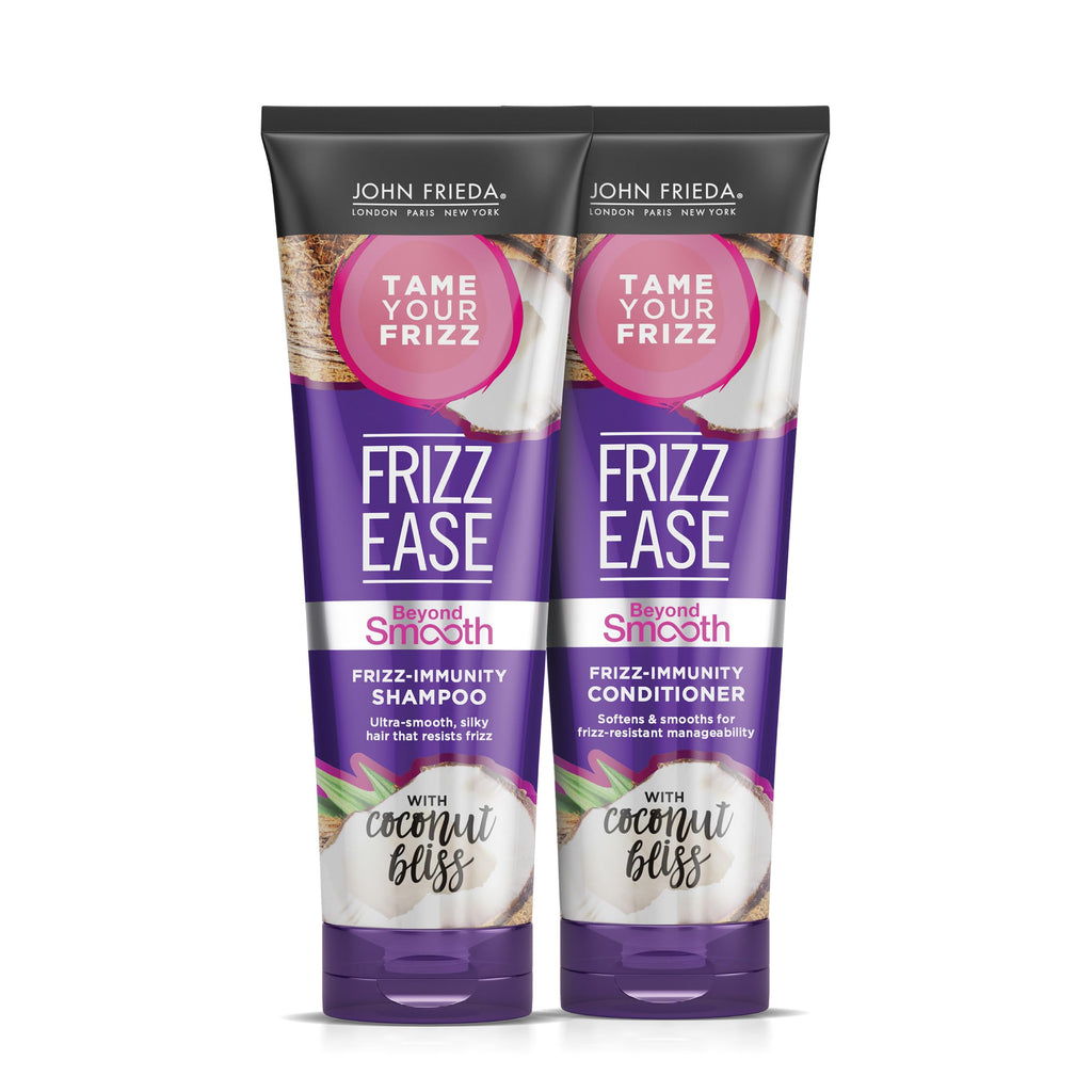 John Frieda Frizz Ease Beyond Smooth Bundle: Frizz Immunity Shampoo & Conditioner, 8.45 oz Each
