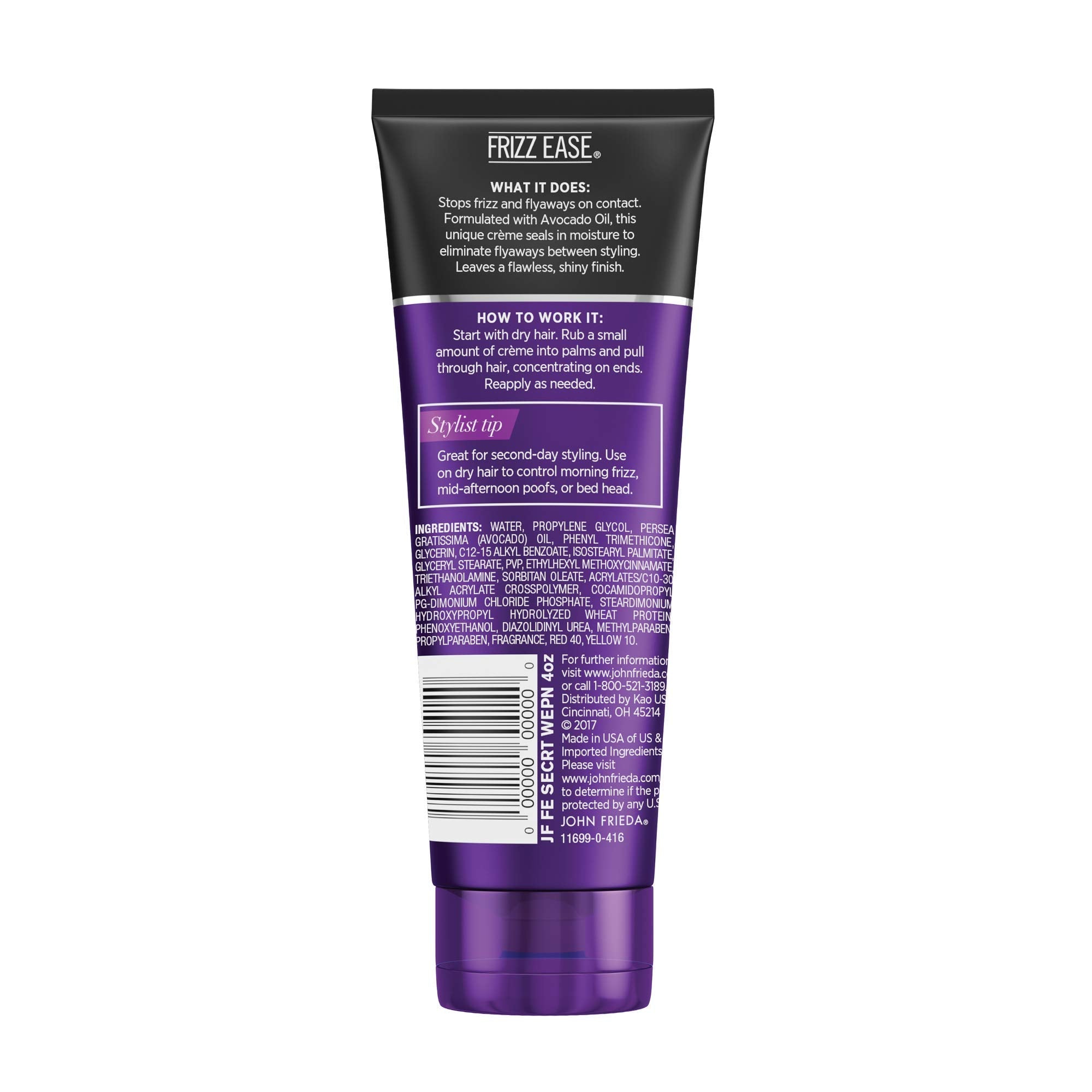 John Frieda Frizz Ease Touch-Up Crème AntiFrizz Finishing Cream — Secret Weapon, 24 oz, Pack of 6