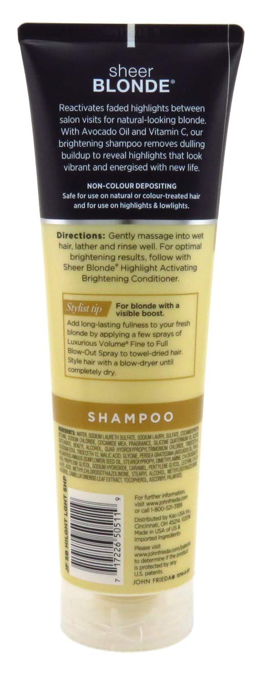 John Frieda Sheer Blonde Highlight Activating Shampoo – Pack of 3, 8.45 oz