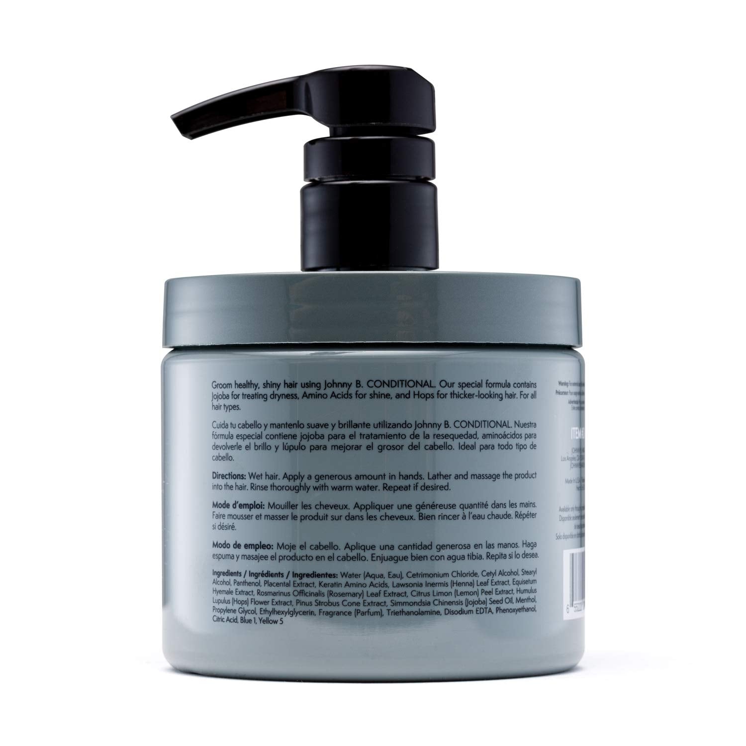 JOHNNY B. Conditional Conditioner 16 oz – Lightweight Hydration for Shine & Fuller-Looking Hair