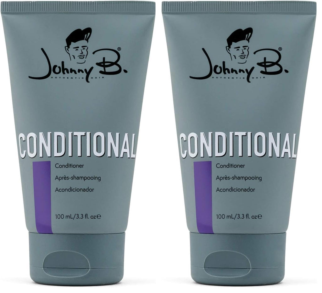 JOHNNY B. Conditional Conditioner 3.3 oz – Pack of 2 | Lightweight, pH-Balancing Hair Care