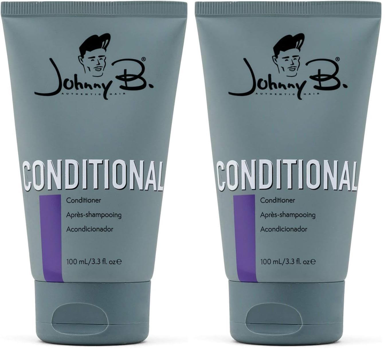 JOHNNY B. Conditional Conditioner 3.3 oz – Pack of 2 | Lightweight, pH-Balancing Hair Care