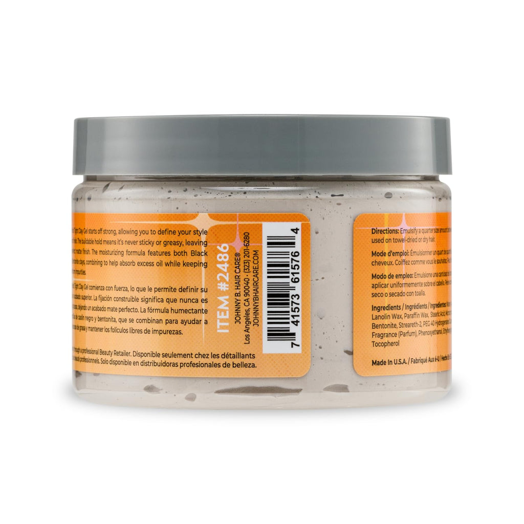 JOHNNY B. Hold Tight Clay Styling Gel 12 oz | Flexible, Reworkable Hold