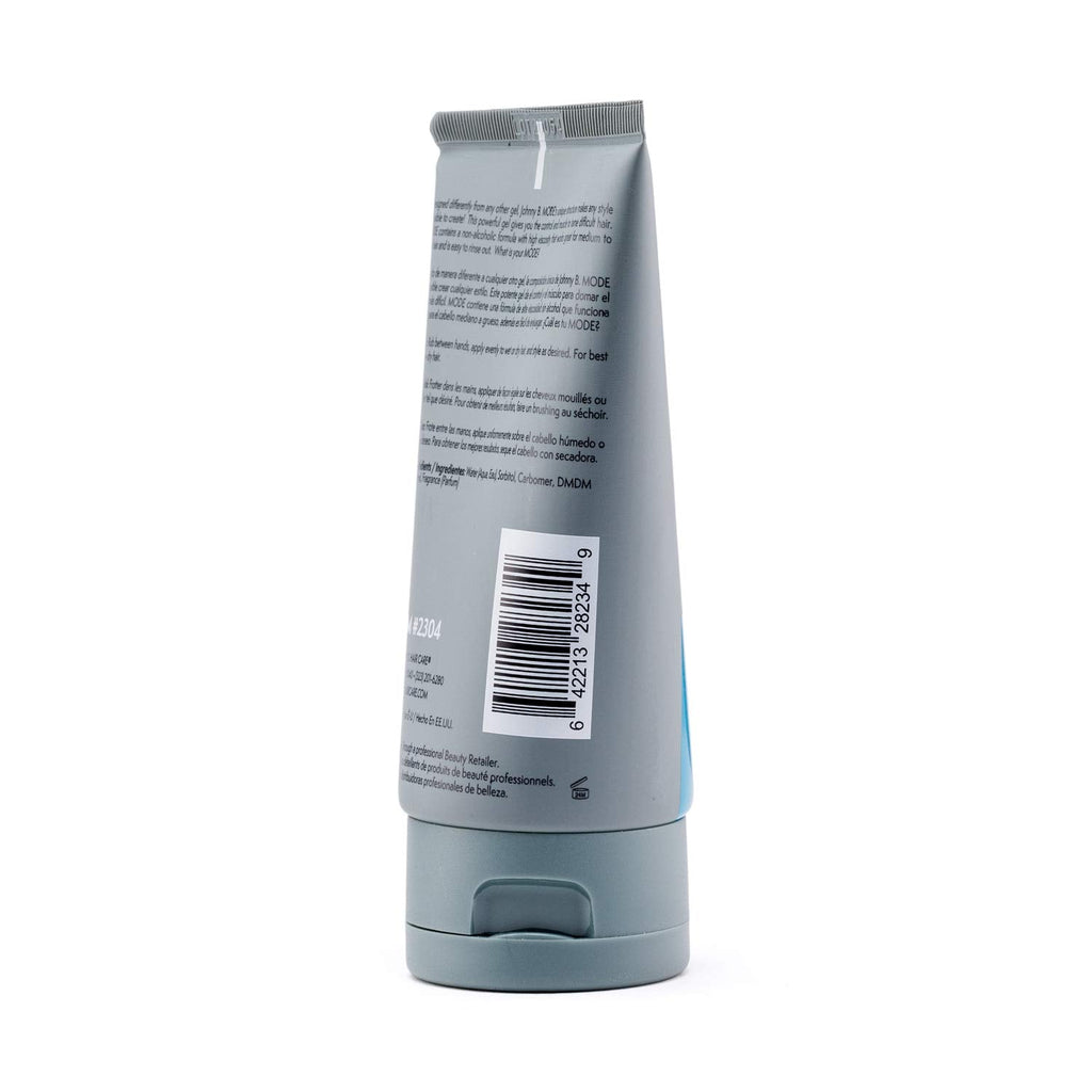 JOHNNY B. Mode Professional Hair Styling Gel 3.3 oz – High Viscosity, Alcohol-Free