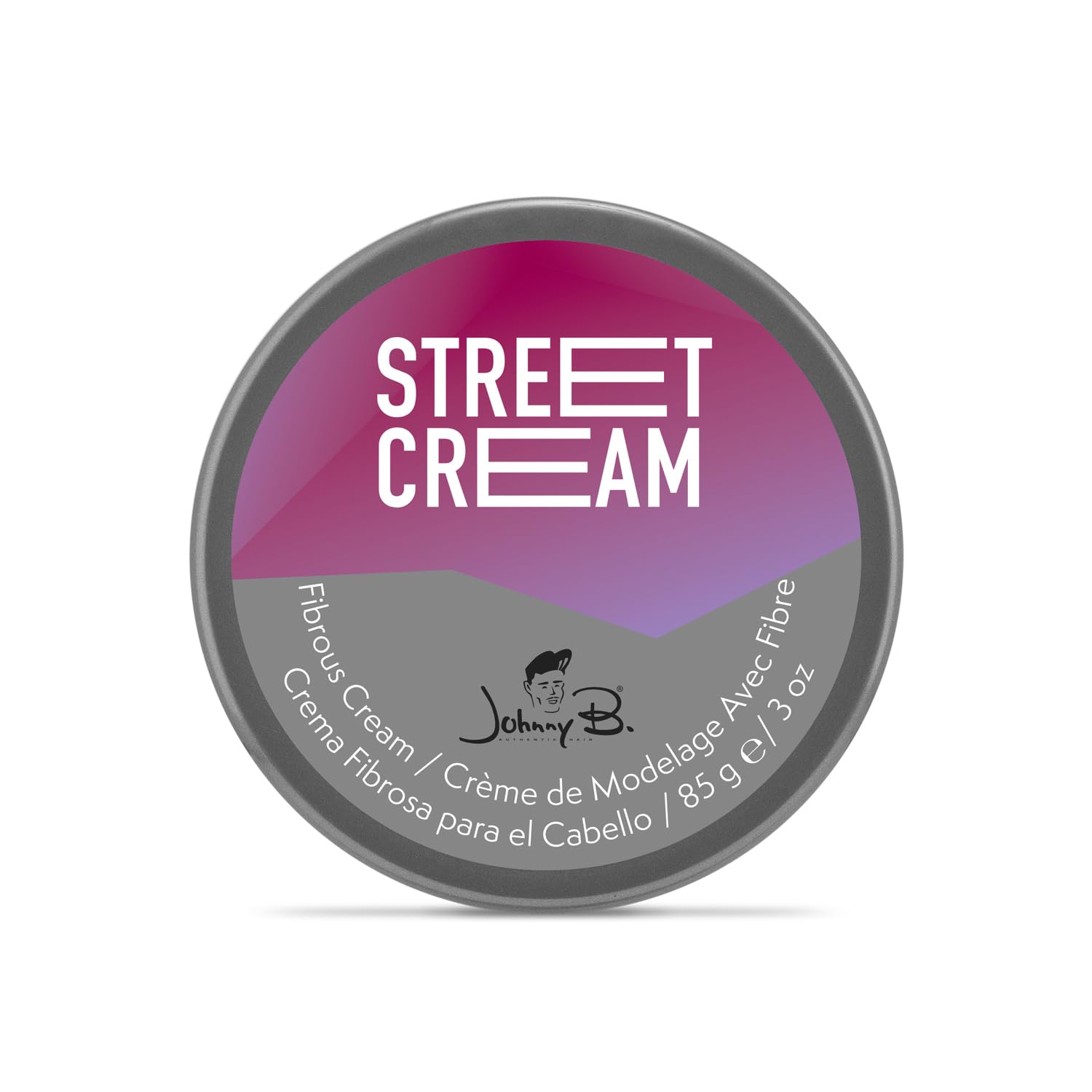 JOHNNY B. Street Cream 3 oz. — Matte Finish, Volumizing Pliable Hair Cream