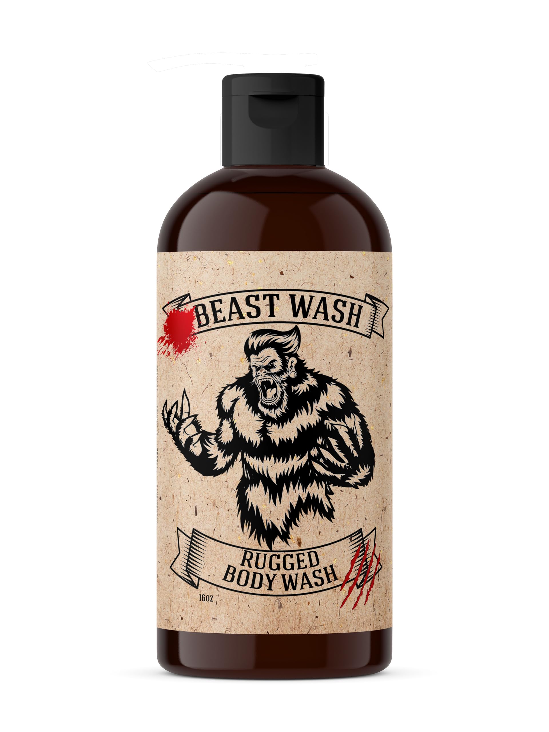 Johnny Slicks Body Wash – Activated Charcoal, Exfoliation & Organic Oils – 16 oz