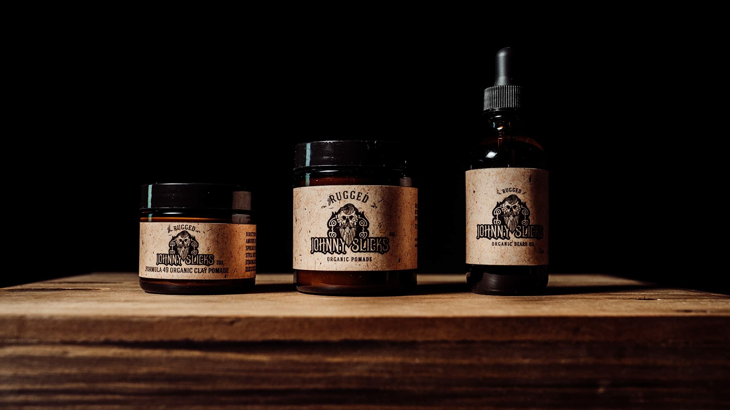 Johnny Slicks Formula 49 Clay – All Organic Pomade | Firm Hold & Matte Finish