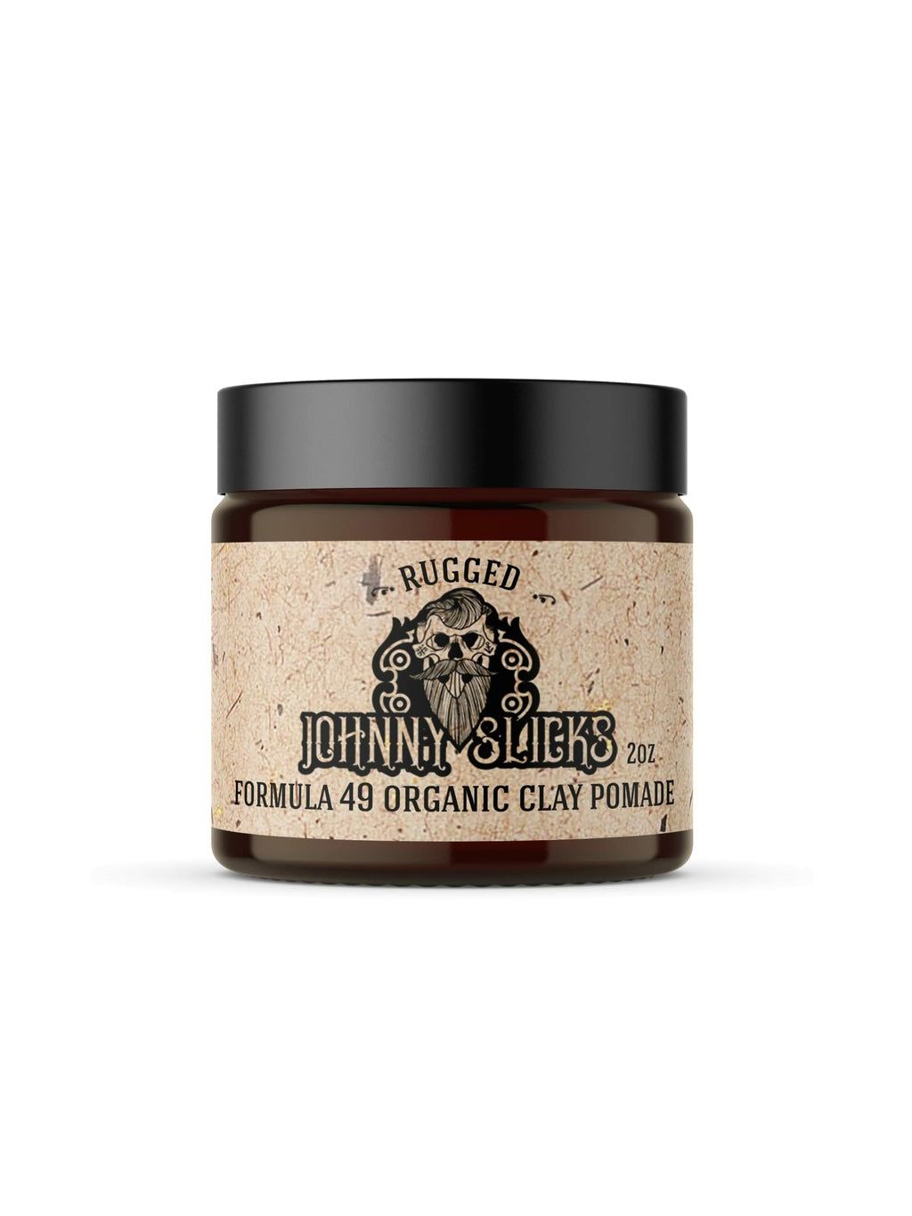 Johnny Slicks Formula 49 Clay – All Organic Pomade | Firm Hold & Matte Finish