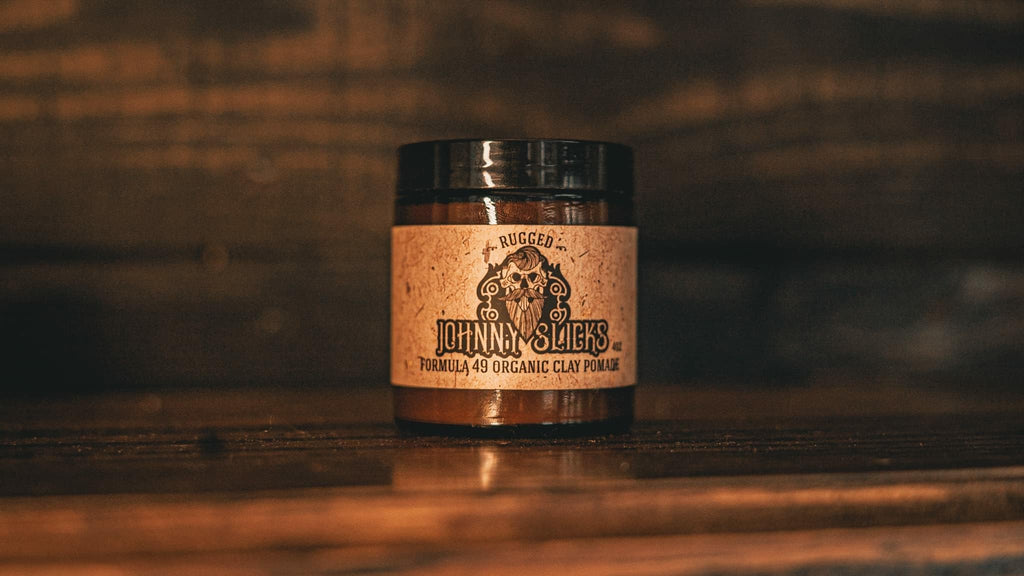 Johnny Slicks Formula 49 Clay – All Organic Pomade | Firm Hold & Matte Finish