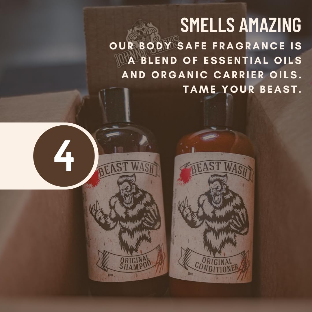 Johnny Slicks Shampoo — Hydration & Volume with Organic Oils | Original Scent | 8 oz