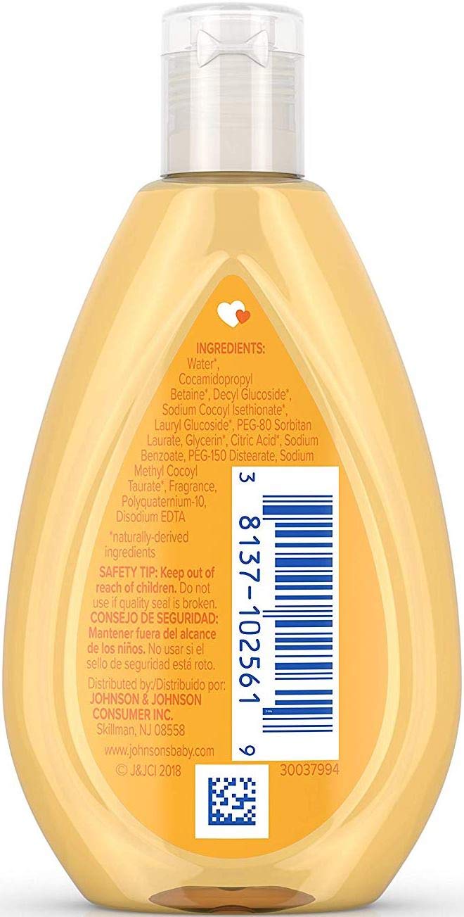 Johnson's Baby Shampoo Travel Size – 6 x 1.7 oz Bottles | Gentle, Tear-Free Cleansing