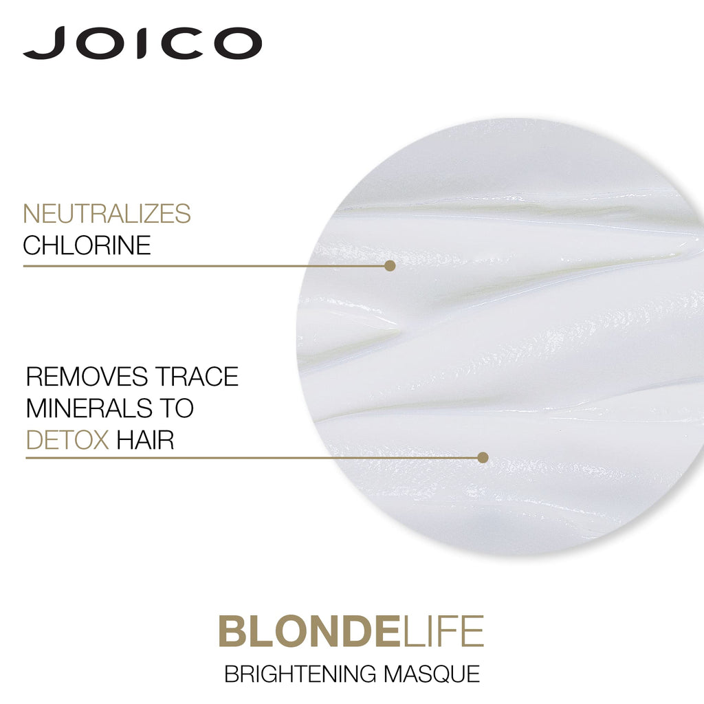 Joico Blonde Life Brightening Masque | 2-Pack Instant Hydration for Blonde Hair