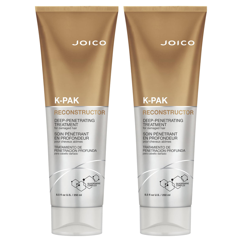 Joico K-PAK Reconstructor Deep-Penetrating Treatment — Repair & Strengthen Damaged Hair (Pack of 2, 8.5 oz each)