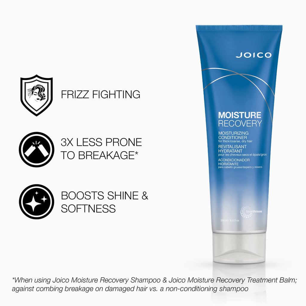 Joico Moisture Recovery Shampoo & Conditioner Set | Replenish Loss Moisture for Thick, Coarse & Dry Hair
