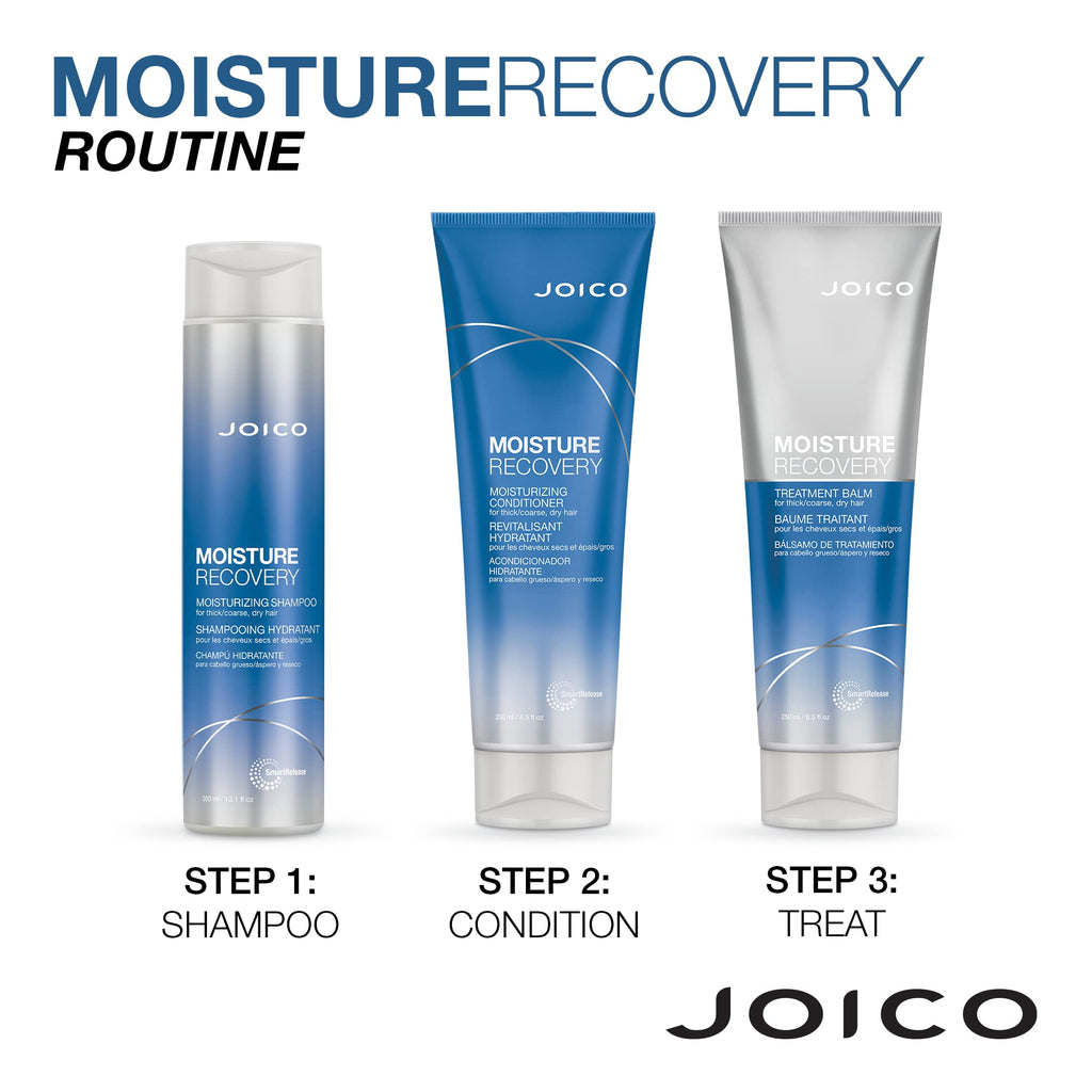 Joico Moisture Recovery Shampoo & Conditioner Set | Replenish Loss Moisture for Thick, Coarse & Dry Hair