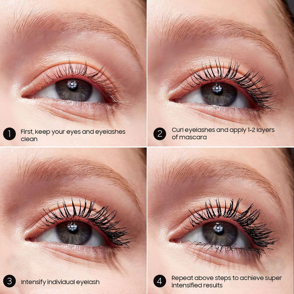 Jokmbzry Mascara – Long-Lasting Volume & Length, Waterproof & No Clump, 2-in-1 Dual-Brush
