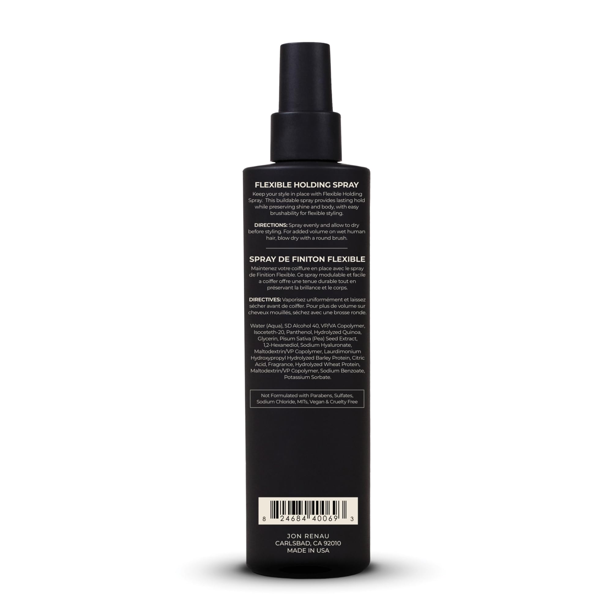 Jon Renau Flexible Holding Spray — Buildable Hold for Human Hair & Synthetic Wigs (Paraben & Sulfate Free)