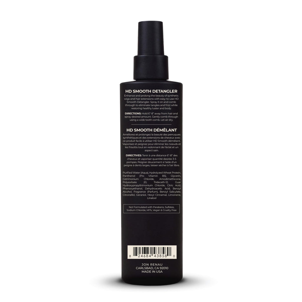 Jon Renau HD Smooth Detangler – Leave-In Spray for Synthetic Wigs & Extensions | Frizz Control & Easy Detangling | 8.5 oz
