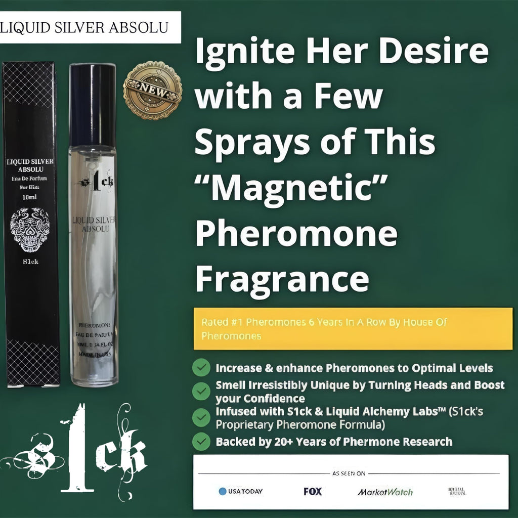 Jonny Truelove S1CK Liquid Silver Absolu – 3x Aged Pheromone Cologne for Men (USA-Made)