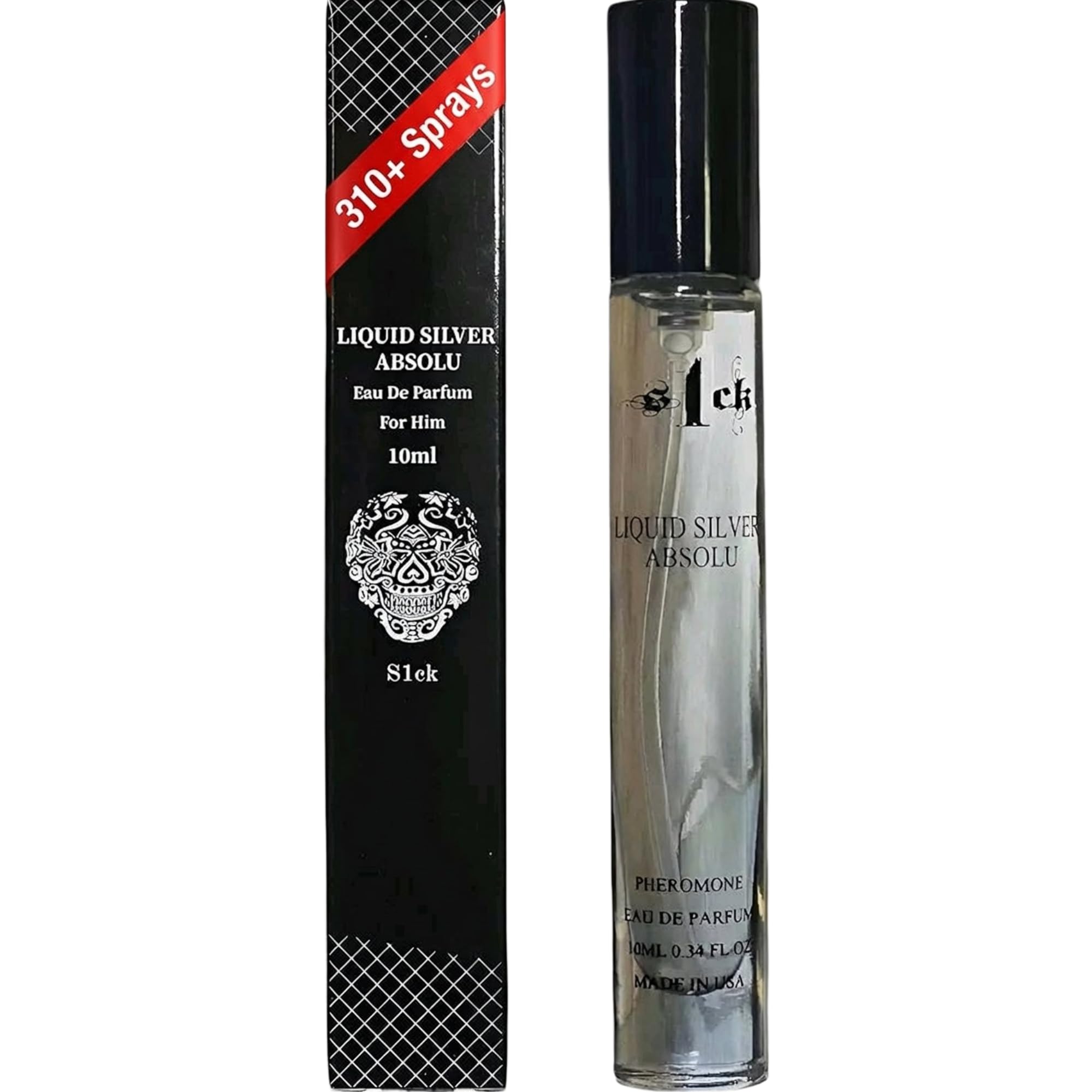 Jonny Truelove S1CK Liquid Silver Absolu – 3x Aged Pheromone Cologne for Men (USA-Made)