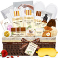 Jorceray 22PCS Valentines Day Spa Gift Basket for Women – Luxury Coconut Vanilla Bath & Body Set