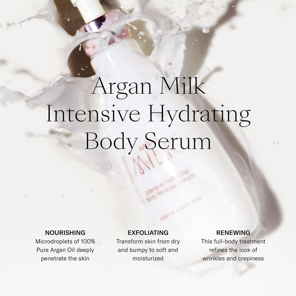 Josie Maran Argan Milk Gift Set – Intense Hydration Body Serum + Night Cream