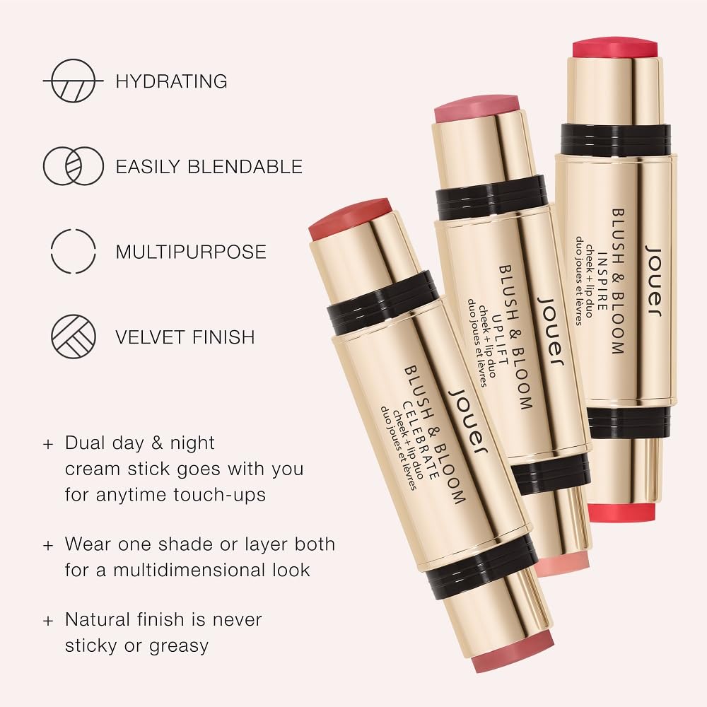 Jouer Blush & Bloom Duo: Hydrating Cream Cheek & Lip Tint