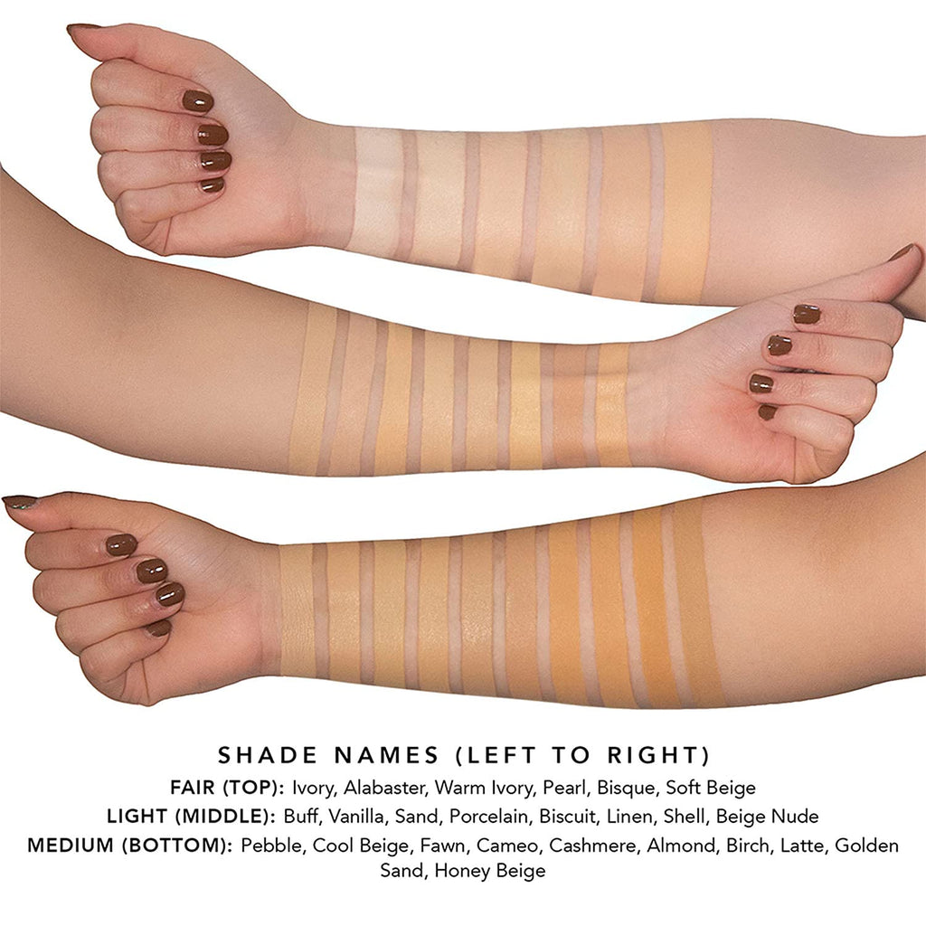 Jouer Essential High Coverage Creme Foundation | 50 Shades for All Skin Tones | Paraben Free, Cruelty Free & Vegan