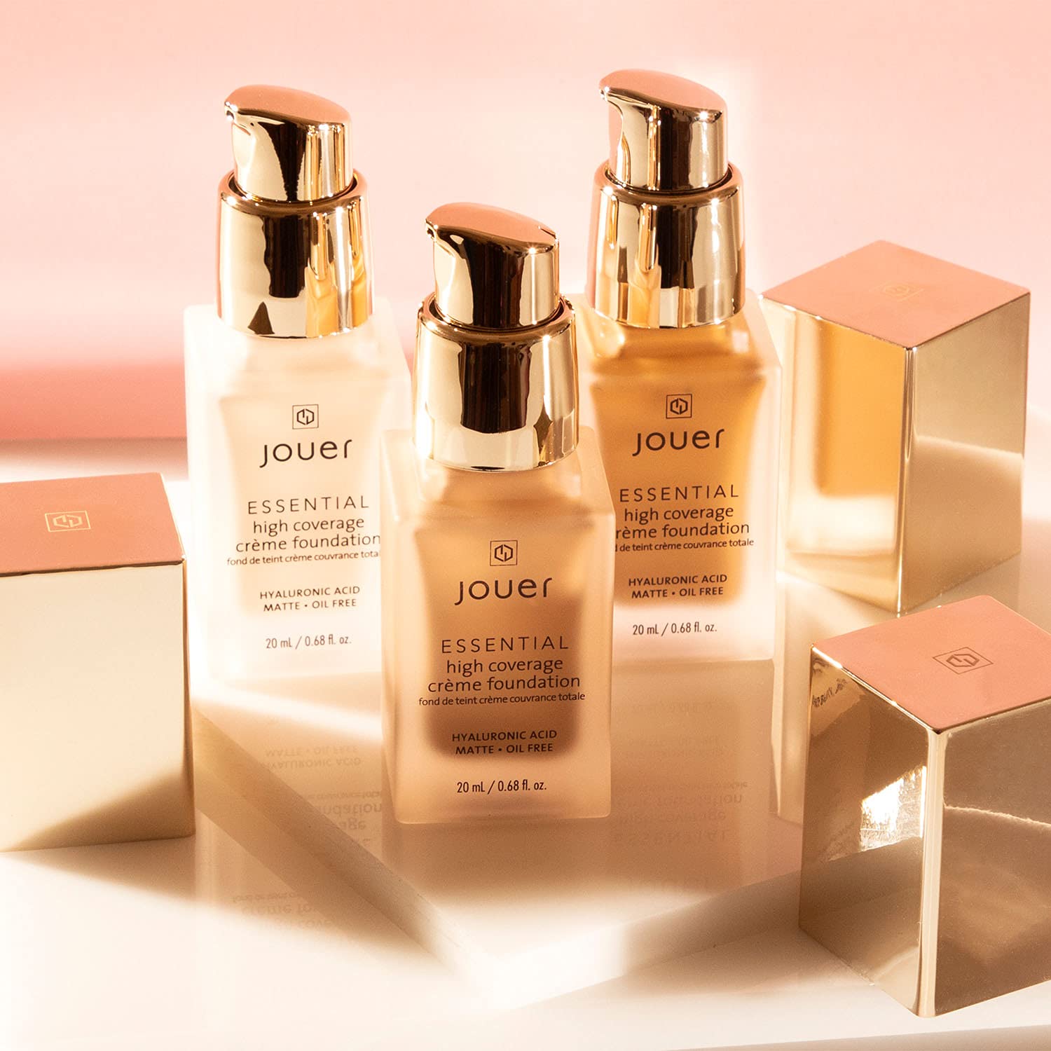 Jouer Essential High Coverage Crème Foundation – 50 Shades for All Skin Tones | Clean, Vegan & Cruelty-Free