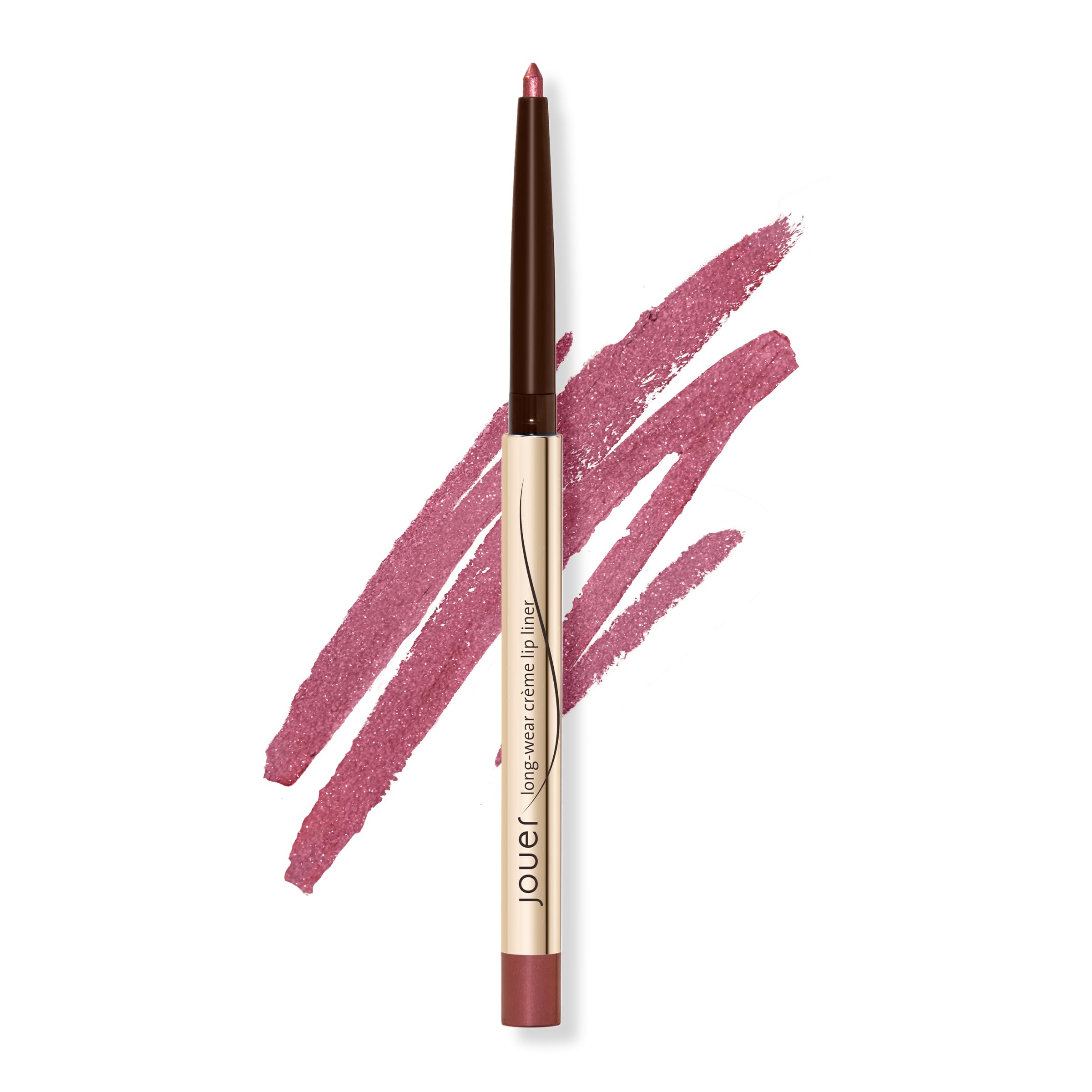 Jouer Long-Wear Lip Liner – Metallic & Matte, Water-Resistant, Vitamin E & Rose Shimmer