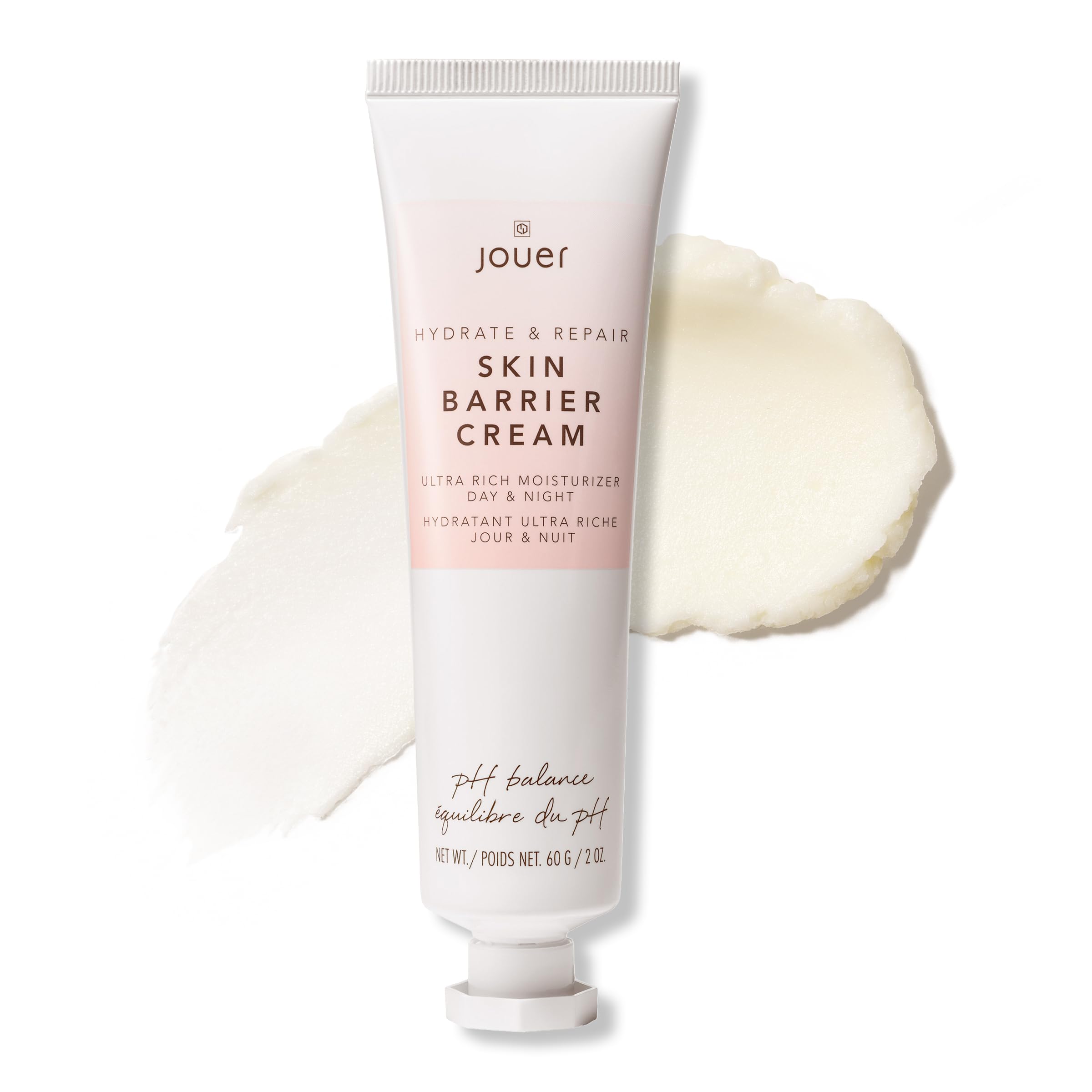 Jouer Skin Barrier Cream - Hydrating Hyaluronic Acid, CoQ10, Alpha-Lipoic Acid | 2 oz