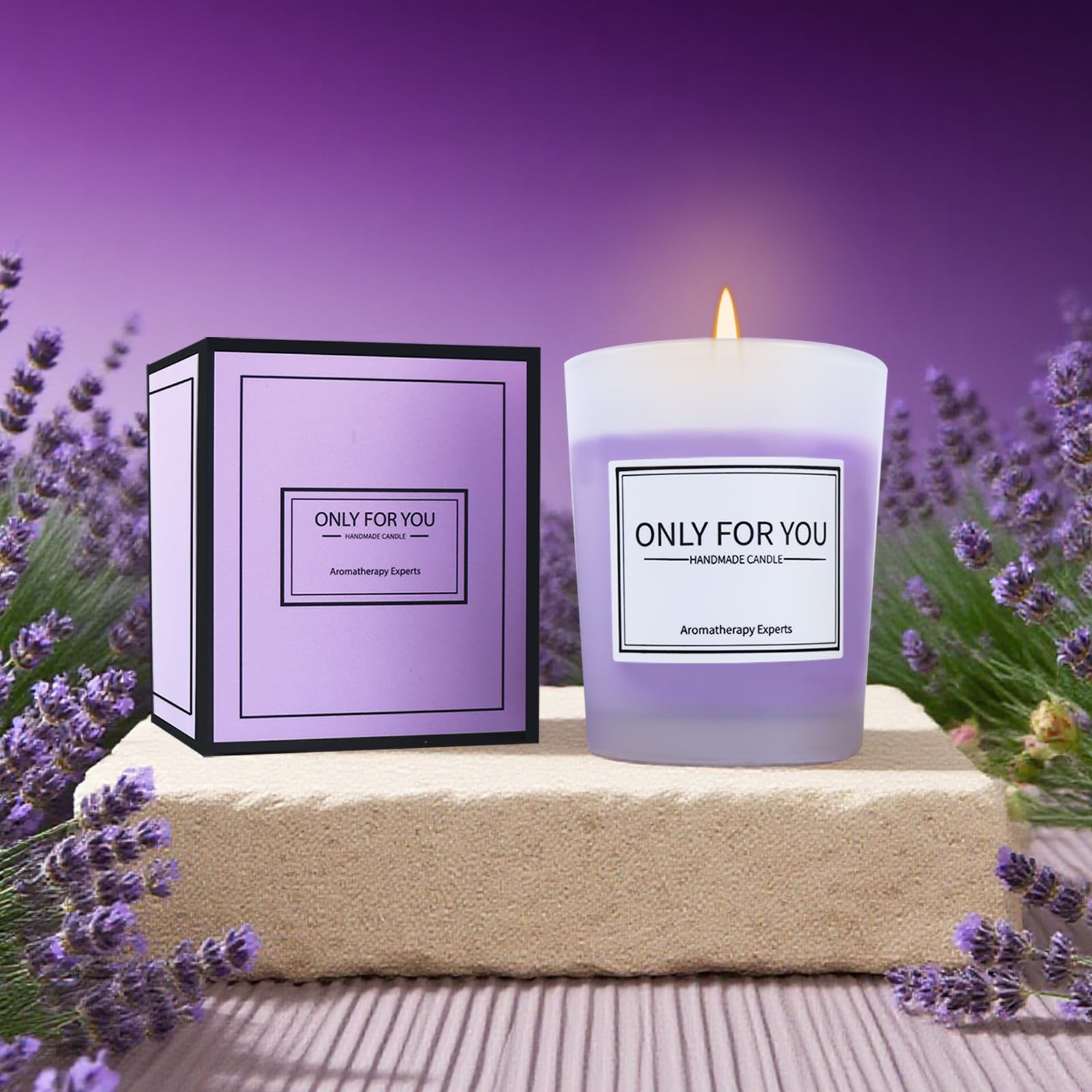 Joyvella Lavender Spa Gift Set – Birthday Gift for Women, Get Well Gift & Self-Care Box