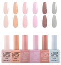 JRGel 6-Color Gel Nail Polish Set (15ml) – Professional Soak-Off UV Gel Polish for Home & Salon