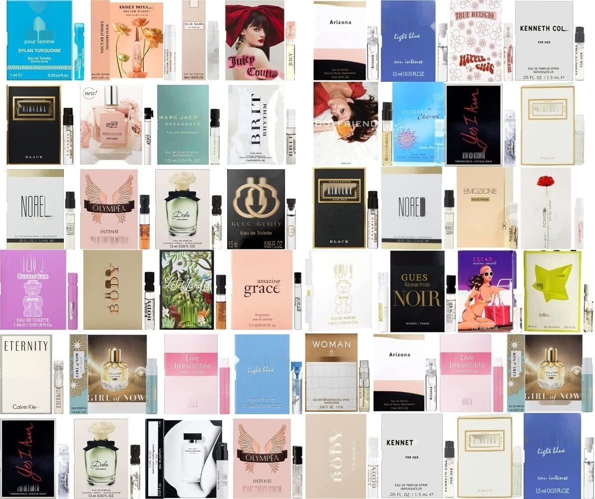JRoBeauty Perfume Sampler Set for Women — 12 Designer Fragrance Vials