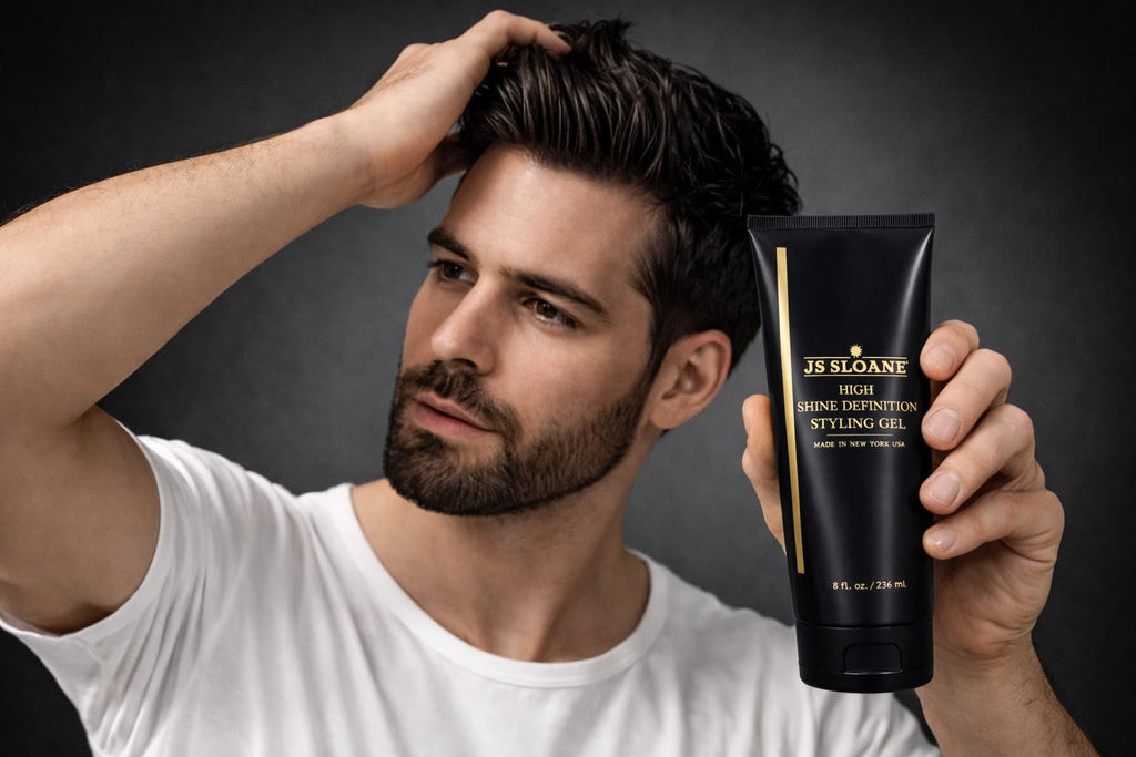 JS SLOANE High Definition Styling Gel — Strong Hold & High Shine, 8 oz