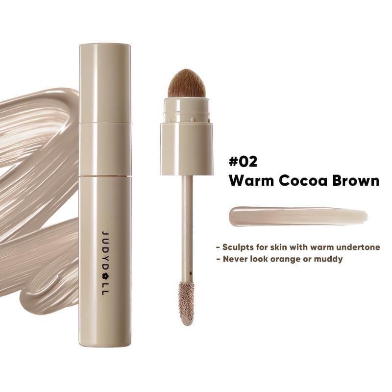 JUDYDOLL Liquid Contour & Highlighter Kit - Warm Cocoa Brown 02
