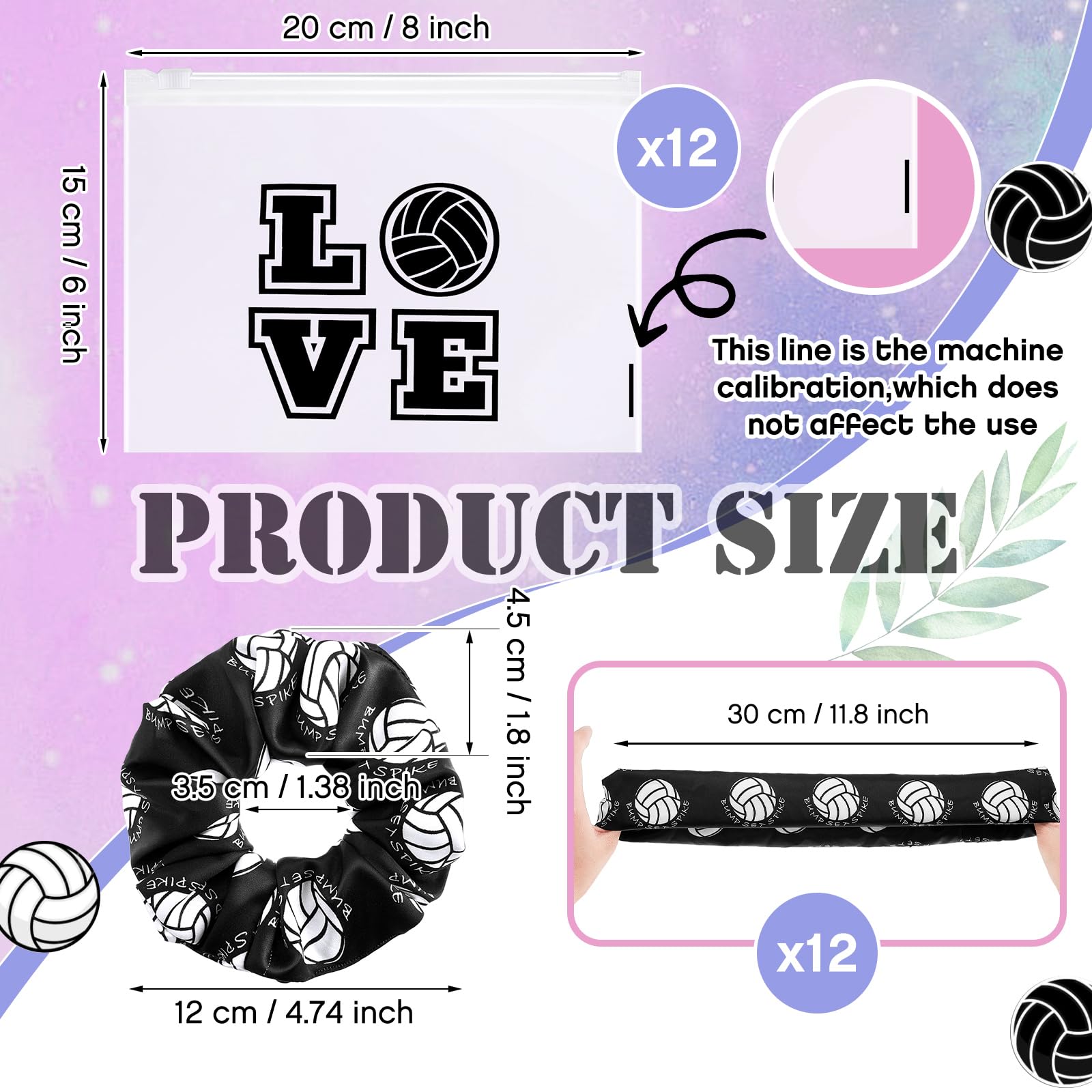 Juexica 48 Pcs Volleyball Team Gifts for Teens – Hair Scrunchies, Bracelets, Necklaces & Cosmetic Bags