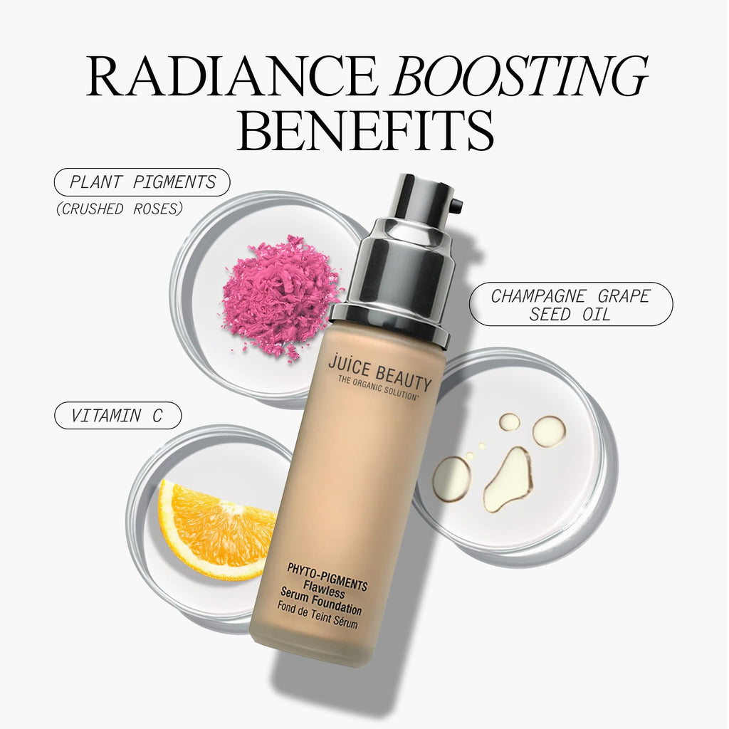 Juice Beauty Phyto-Pigments Flawless Serum Foundation Rosy Sand - Vegan, Cruelty-Free