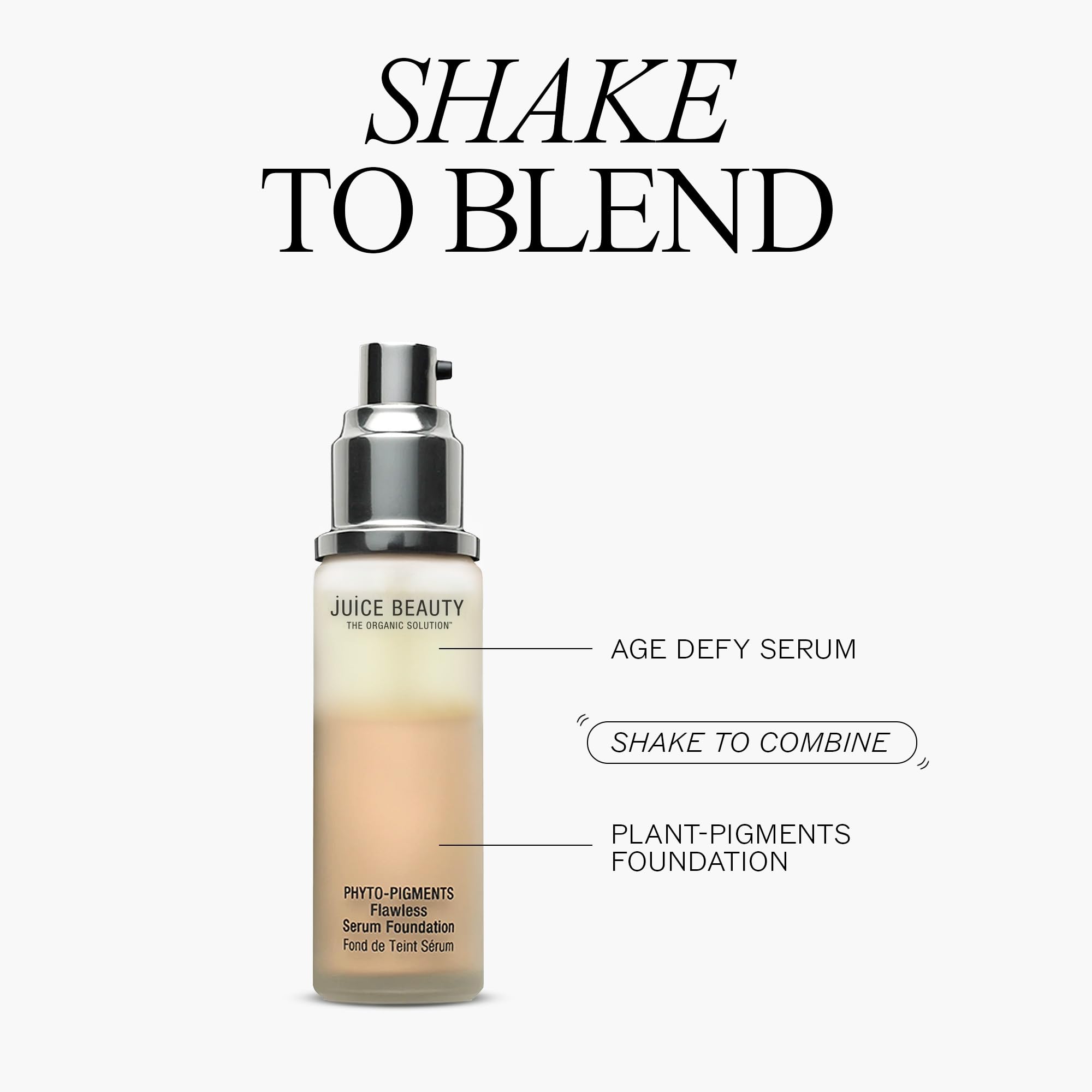 Juice Beauty Phyto-Pigments Flawless Serum Foundation – 16 Natural Tan | Medium-to-Full Coverage, Vegan & Cruelty-Free