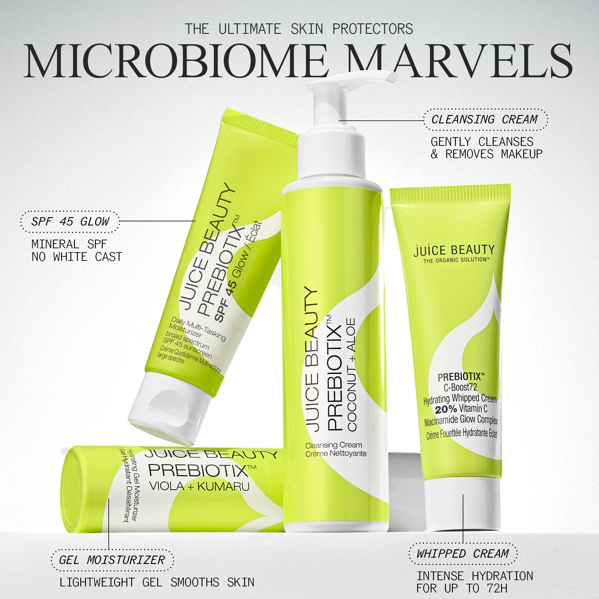 Juice Beauty PREBIOTIX C-Boost72 Hydrating Cream – 20% Vitamin C & Niacinamide, 50 mL