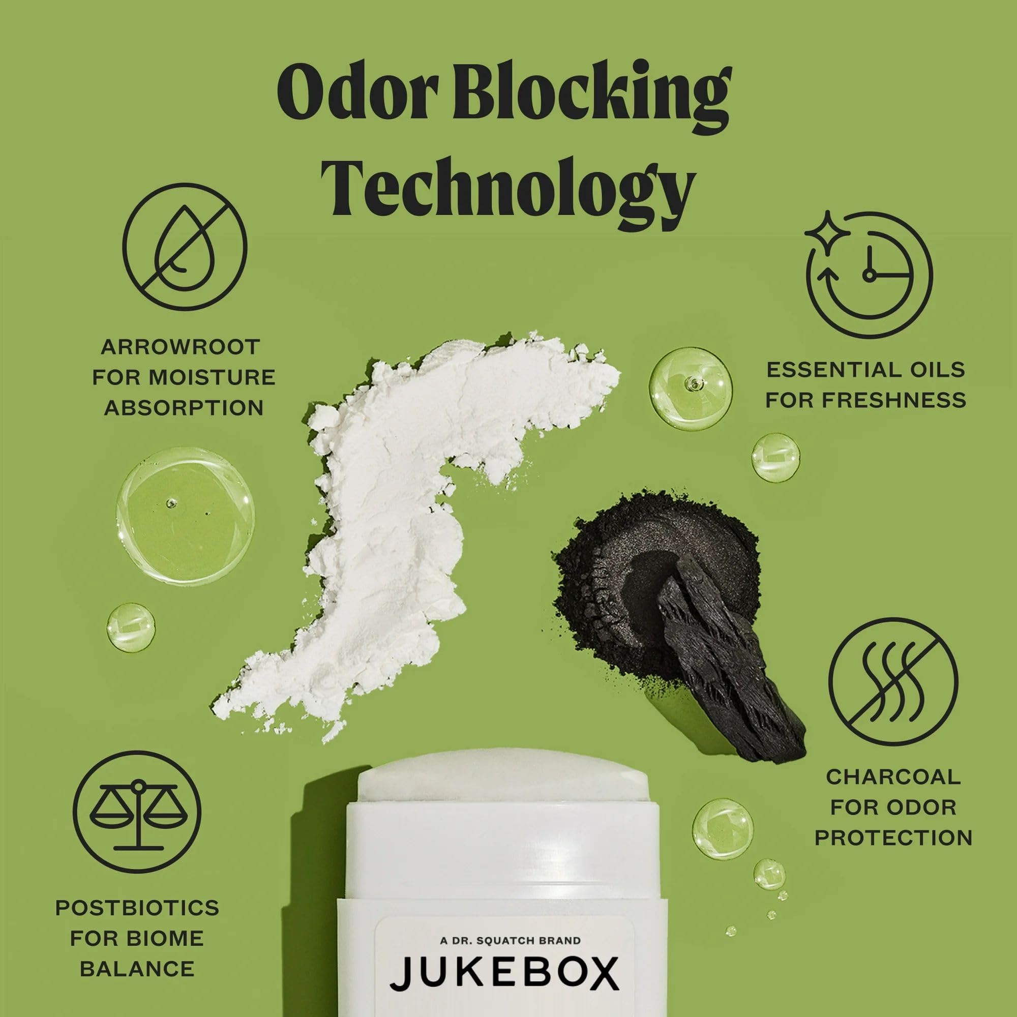 JUKEBOX Natural Deodorant for Women — Vanilla on Vinyl, Aluminum-Free, No Baking Soda, 2-Pack