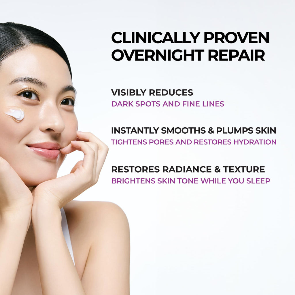 JUMISO Niacinamide 5+ Overnight Capsule Cream – Melting Capsule Sleeping Mask for Glass Skin (50ml)