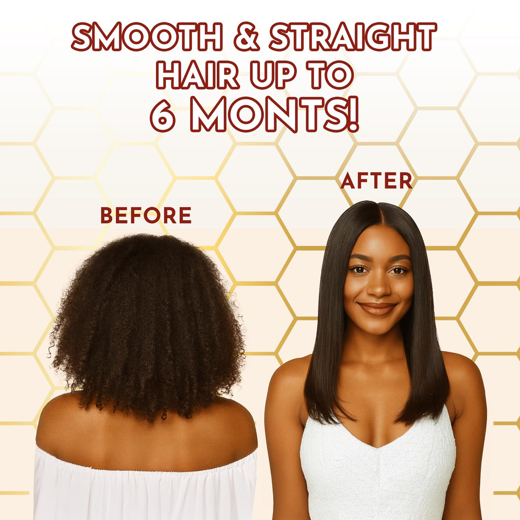 Jumy Bee Brazilian Keratin Treatment Kit – 3 Steps, 2.03 fl oz | Formaldehyde-Free At-Home Hair Smoothing