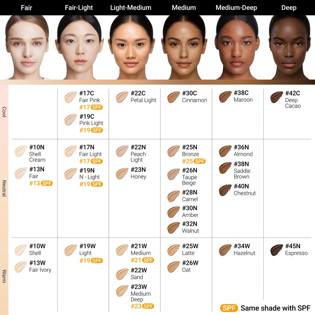 JUNG SAEM MOOL Essential Skin Nude Cushion SPF50 Broad Spectrum – Natural Finish (13 Fair) | Refill Not Included | 0.49 Fl Oz
