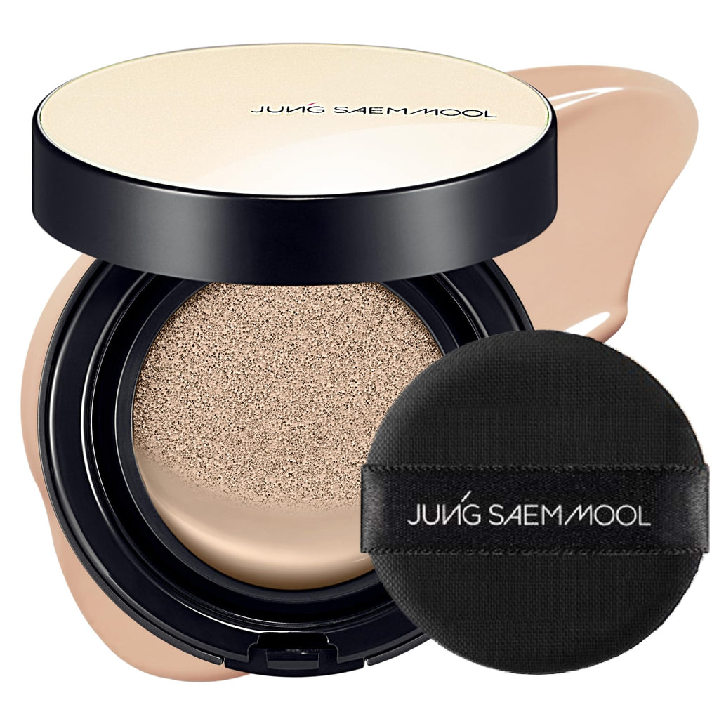JUNG SAEM MOOL Essential Skin Nuder Cushion 22N Peach Light — Buildable Hydrating Foundation