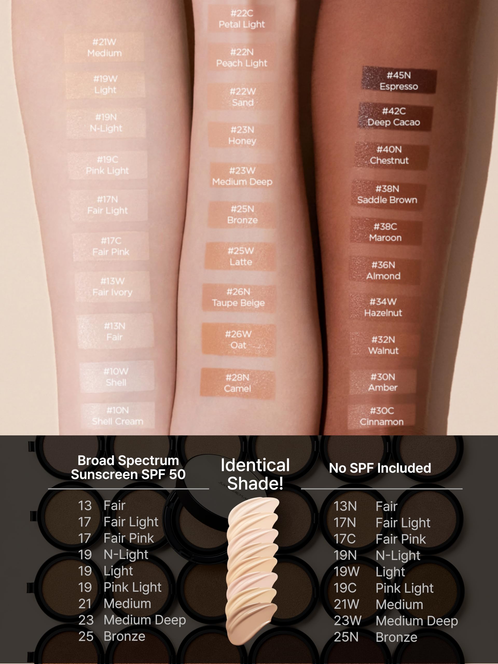 JUNG SAEM MOOL Essential Skin Nuder Cushion 17 Fair Light – Refill, SPF 50